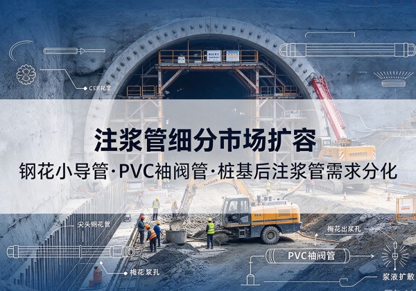 漾濞注浆管细分市场扩容，隧道钢花小导管、PVC 袖阀管、桩基后注浆管需求分化